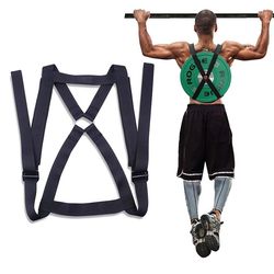 Sports Fitness Weightlifting Barbell Plates Assist Pull-Ups with Auxiliary Straps, Thickened and Widened Weight-Bearing Dumbbell Straps