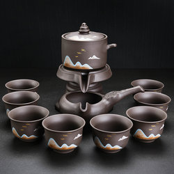 Purple Clay Automatic Tea Set 2025 New Model for Home Use, Kung Fu Teapot and Teacups for Entertaining Guests, Lazy Person's Tea Brewing Tool