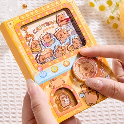 Kapibala Mini Gashapon Machine Back-To-School Gift to Reward Girls' Favorite Toys, Kidsren's Educational Pocket Book, Primary School Student Notebook, Fun Book, Girl's Birthday Gift Idea