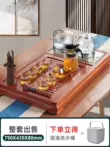 Bộ khay trà gỗ nguyên khối, bàn trà gỗ cẩm lai hoàn toàn tự động, bộ trà kung fu, khay trà gia đình, văn phòng đơn giản bàn trà điện mini