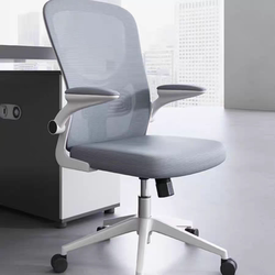 Computer Chair, Home Office Chair, Swivel Chair with Adjustable Armrests, Staff Chair, Conference Chair, Student Dormitory Chair, Bow-Shaped Seat