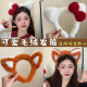Plush hairband women sweet bow wash face makeup and makeup mask headband hair compression headwear high-quality hair bundle hair accessories