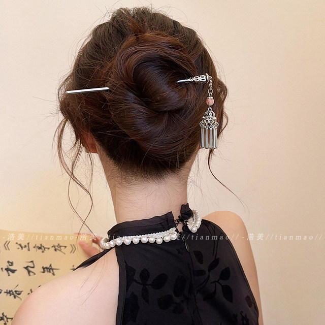 Zhao Lusi same style ethnic tassel hairpin 2025 new ancient style palace hairpin new Chinese style hairpin women