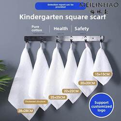 Children's Face Towel, Small Square Towel, Kindergarten Handkerchief, Small Sweat-Absorbing Thin Handkerchief