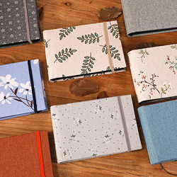 6inch Photo Album with Cloth Cover and String, 6inch 100-Page Photo Album for Storing Polaroid Photos and Postcards