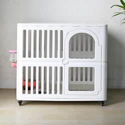 Xiaohu Taige Indoor Dog Cage for Medium and Small Dogs, Pet Cage Mat, Transparent Dog Villa, Teddy Dog Bed Accessories