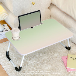 Fresh green gradient bed study table foldable