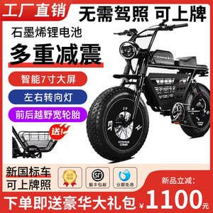 
Chao super73Y1SRX wide tire retro off-road motorcycle small transportation assist electric bicycle battery car