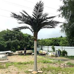 Artificial Landscape Simulation Tree Plant Water Park FRP Large Coconut Tree Outdoor Landscape Coconut Tree
