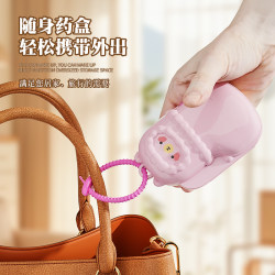 Cute little alpaca portable jewelry box for home storage