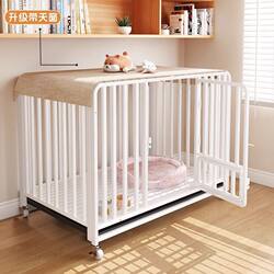 Dog Cage for Large, Medium, and Small Dogs with Separate Toilet Area, One Room, One Living Room, One Bathroom, Automatic Waste Cleaning, Pet Cat and Rabbit Cage, Dog House