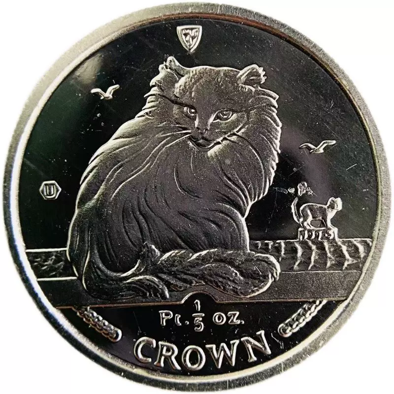 1995年马恩岛铂金999猫币1/5盎司6.2g NO.14846-Taobao