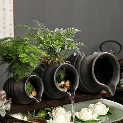 Circulating water filtration accessories, ecological tank, clay pot, ancient method of fish farming, oxygenation, garden landscaping, fountain ornaments, decorations