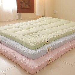 Washed Cotton Mattress Pad, Soft Cushion for Home Bedroom, Thickened Cotton Pad for Single Student Dormitory