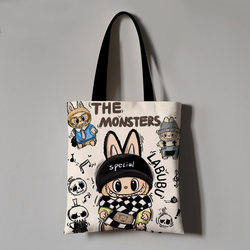 Cartoon Lala Cloth Popular Tote Bag Handbag New Cute Large Capacity Canvas Bag Shopping Bag Student Shoulder Bag