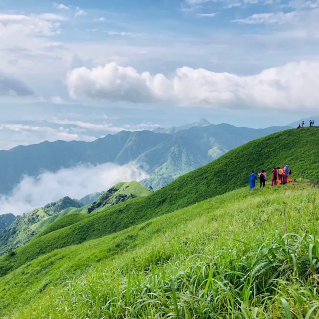 爆款【高铁往返3天】萍乡武功山+金顶+绝望坡+发云界+云海日出