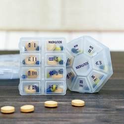 Portable Small Pill Box for Seven Days, Medication Reminder for a Week, Pill Storage Box, Pill Organizer