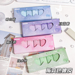 Gradient Color Eraser for Elementary School Students, First Grade Kindergarten Children's Eraser, High-Quality Eraser, Good-Looking Eraser for Girls, Erases Cleanly