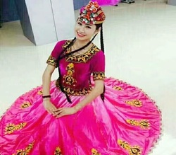 Costume Da Ballo Uyghur Turpan Dello Xinjiang Per Donna - Costume Di Scena Nazionale