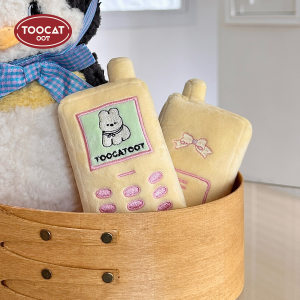 
TOOCAT dog sounding toy mobile phone plush cat toy resistant to chewing and molaring decompression pet decoration gift