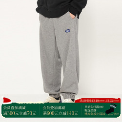 Warmtrees Oval Badge Loose Sports Pants And Sweatpants Composite Thin Polar Fleece Warmth