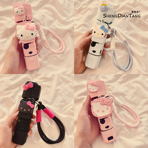 
Cartoon girl Katie cat suitable for DJI pocket3 protective case lanyard cute body silicone cover display screen gimbal lens protective cover camera handle protective case accessories 2025 new model