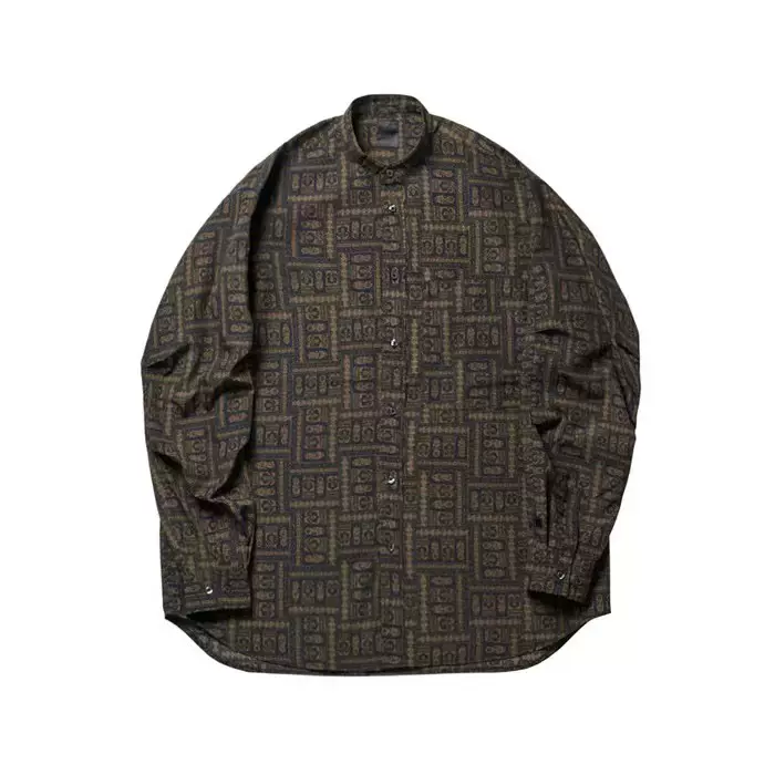 订购DAIWA PIER39 BAND COLLAR SHIRTS L/S 23SS 蜡染衬衫-Taobao