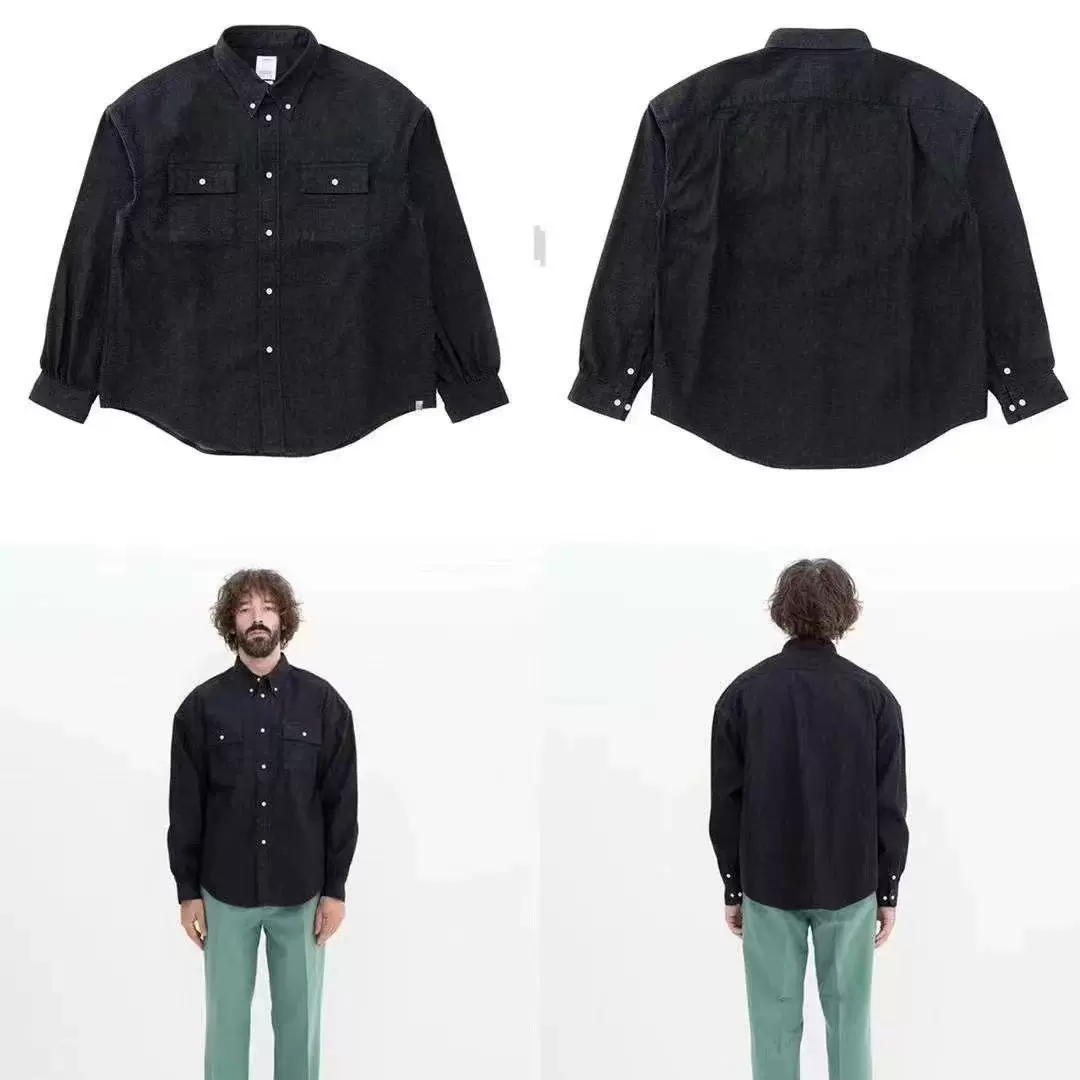 定金VISVIM SS PALMER B.D. SHIRT ONE WASH 牛仔长袖衬衫23SS-Taobao