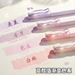 High-Appearance-Value Instagram-Style Fluorescent Pens in Pastel Colors, Colorful Highlight Markers for Students, Suitable for Elementary and Middle School Students, Non-Smudge Soft-Tip Highlighters