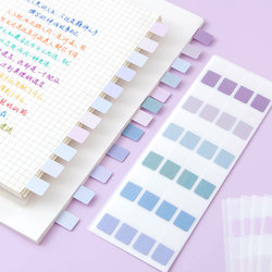 Morandi Label Index Stickers, Writable High-Quality Sticky Notes, Ultra-Fine Classification Markers, Bookmark Stickers, Small Adhesive Labels, Semi-Transparent Student Notes Index Stickers