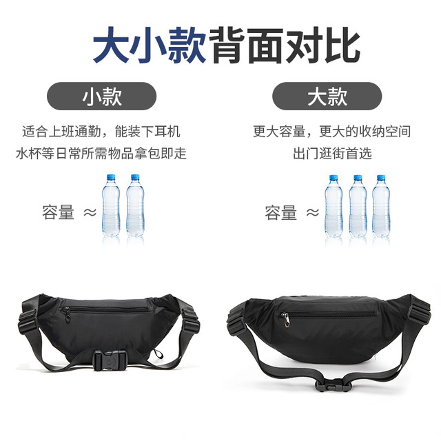 Waist bag men's multi-compartment chest bag crossbody bag fashionable ...