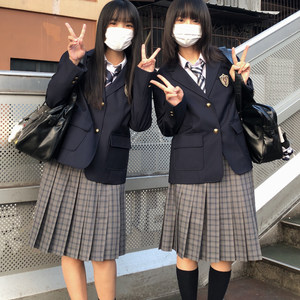 [Haiwu] Shanchuan original plaid skirt jk uniform skirt school pleated skirt skirt college style
