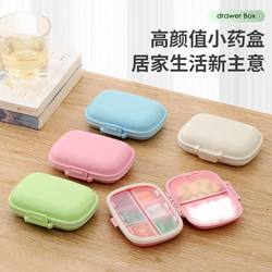 Portable Pill Box, Mini Small Travel Pill Box, Pill Box for Pills and Tablets, Medicine Storage Box, Pill Organizer, Weekly Carry-On Pill Box