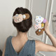 Cute Plush Bear Big Duck Both Duck Mint Female 2025 new autumn and winter hair clip back head card issued high -level sense headgear
