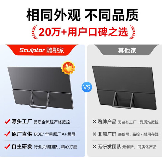 Sculptor MF16LC 15.6 Portable Monitor - 1080p IPS Display