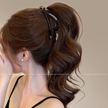 
High ponytail grab clip fixing artifact banana chuck headdress~