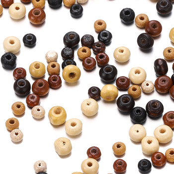 
100 maple wood loose beads beaded DIY handmade materials