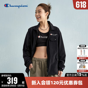 
Champion Champion Jacket Women's 26 Spring New Embroidered Zipper Cursive Logo Couple Sports Casual Jacket Men