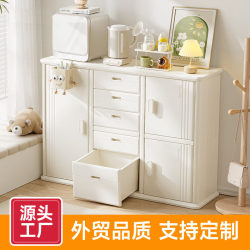 Children's toy storage cabinet baby classification storage storage rack bucket cabinet baby locker feeding table wardrobe integrated