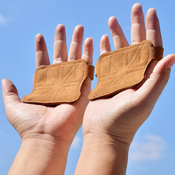 Cowhide Palm Protectors for Fitness, Men's and Women's Equipment, Horizontal Bar Training, Non-Slip Sports Gloves, Weightlifting, Pull-Ups, Anti-Callus, Summer