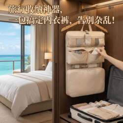 Underwear Storage Bag, Travel Hanging Type, for Intimate Clothing, Underwear, and Underpants, Portable Suitcase Clothing Organizer for Business Trips