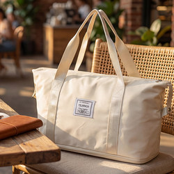 Travel Bag, Large Capacity, Women's Luggage Bag, Gym Bag, Short-Distance Travel Storage Bag, Canvas Luggage Bag, Maternity Storage Bag