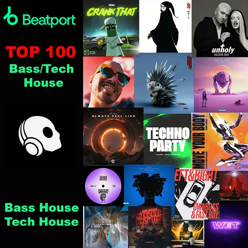 持续更新】Beatport TOP 100 Bass/Tech House主流DJ资源合集