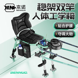 Benno Wanshi U-Shaped Fishing Chair for Wild Fishing, Foldable and Portable, 2026 New Ergonomic Fishing Chair