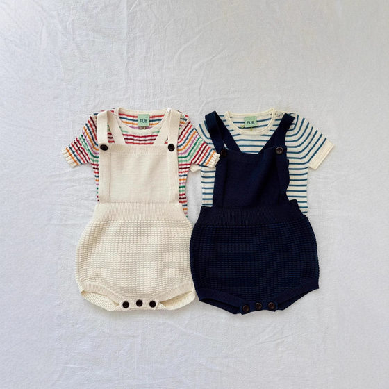 
2025ins spring and summer new style for boys and girls baby fb soft cotton organic cotton children's knitted slings
