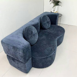 Vacuum Compression Sofa Pure Sponge Retro Double Home Living Room Bedroom Foldable Module Fully Removable and Washable Sofa Bed