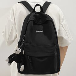 Backpack for Men 2024 New Versatile Large-Capacity College Student Backpack for Girls Simple Junior High School Student High School School Bag