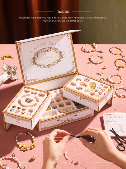 Mobee ガールズ ジュエリーボックス - DIY 手作りクラフトキット
