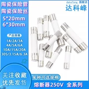 Ống cầu chì gốm 5x20mm250V Ống cầu chì cầu chì 6*30MM 1A2A3A6A10A20A30A