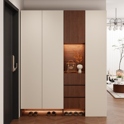 Vintage-Style Shoe Cabinet for Home Use, Integrated with the Entrance Hallway, Wall-Mounted, Suitable for Corridor and Hallway Use, with Large Capacity Shoe Rack